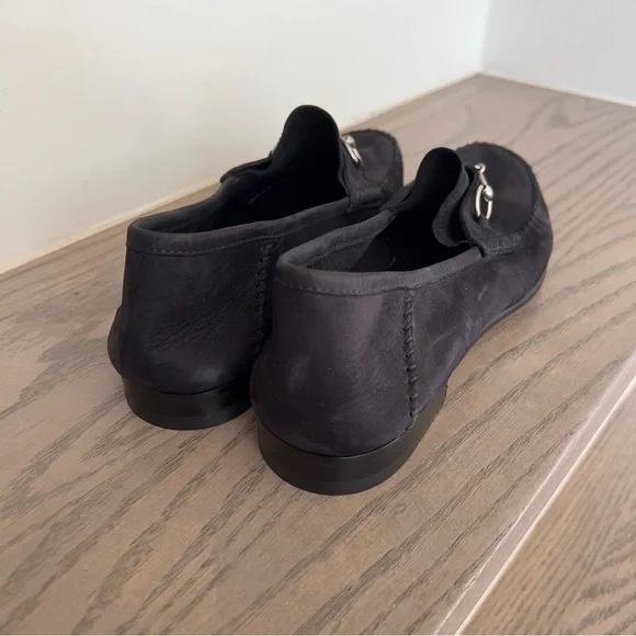 NWOT Gucci Gigi Horsebit 1953 Suede Mocassin Loafers in Black - Picture 6 of 8